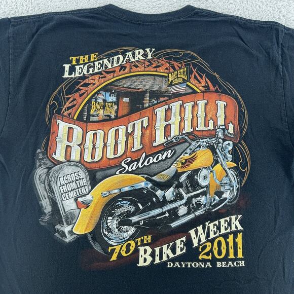 Boot Hill Saloon Shirt Mens Large 70th Bike Week Daytona Beach Motorcycle 2011 - Picture 1 of 7